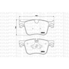 Kraftvoll 07010103 Ön Fren Balatası Peugeot 308 Iı 13> Citroen C4 Picasso Iı 1609898580
