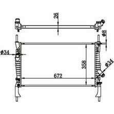 Mga 80583 Su Radyatörü Brazıng Klimasız Transit V348 2.2 2.4 T Dcı 06 11 1370865
