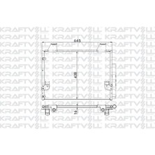 Kraftvoll 08060003 Klima Radyatörü Toyota Hılu2.5 3.0 2005> (545×340×16) 1682212880