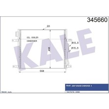 Kale 345660 Kondenser Al Al Jeep Grandcherokeeıı 55116931AA