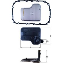 Mahle-Knecht-Behr HX240D Otomatik Şanzıman Filtresi Bmw N43 N45 N46 E87 E90 E91 E92 E84 E83 Sanz. Ga