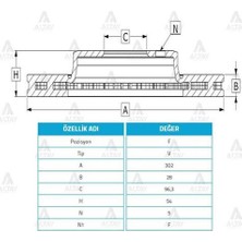 Maher 03769 Fren Diski Sorento 0210 Ön Havalı 3025 51712-3E500