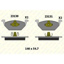 Kale Balata 23130A0000KD13 Fren Balatası Ön FDB1094 GDB1984 Fişsiz Bm Golf4 Polo A3 97>