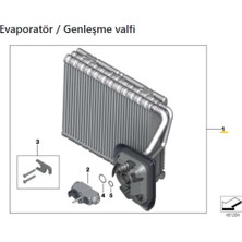 Mahle-Knecht-Behr AE201000P Evaporatör Bmw 5