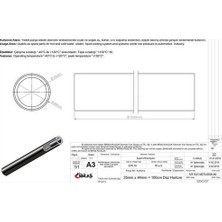 İbraş Ibras 65107 Hortum Düz Metrelik 35mm 44mm 100 Cm Sıcak Ve Soğuk Su Kullanımı Icın