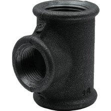 1"x3/4"x1" Siyah Inegal Te Trakya Döküm