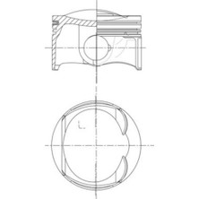 Mahle-Knecht-Behr 028PI00156000 Piston Complete 82.5 mm Vw 06K107065F