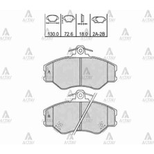Maher 00200 Fren Balata H 100 94>06 Minibüs Kamyonet 94>05 Ön 5810143A00