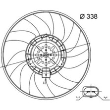 Mahle-Knecht-Behr CFF33000S Fan Motoru 200W 350M A6 A7 1118 Q3 1218 Cglc Cgld Cmgb 8K0959455N