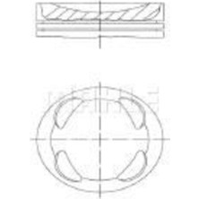 Mahle-Knecht-Behr 081PI00104002 Motor Piston Segman 0.50 Farklı Mini One Mini Cooper N16B16 W10B16AP