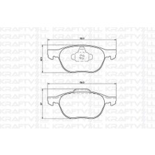 Kraftvoll 07010033 Ön Fren Balatası Mazda 3 03> Mazda 3 09> Mazda 5 05> Mazda 5 10> Focus Iı 04 > Fo