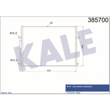 Kale 385700 Klima Kondenseri Jeep Grand Cherokee Iı Al Al 637X458X16 55115918AB