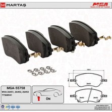 Mga 55758 Fren Balatası Ön Egea Euro 6 1.3 2020>-EGEA Cross 1.3 D 356WXH1A 2020> 77367628