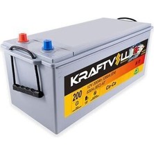 Kraftvoll 18080003 Akü 12V 200 Ah 1200A C (274×516×238)MARIN Tam Kapalı 0