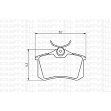 Kraftvoll 07010012 Fren Balatası Arka Golf Iv Bora Audi A1 A3 A4 A6 A8 Altea Cordoba Ibiza Iıı Iv V