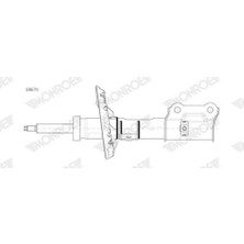 Monroe G8670 Amortisör Hyundai I30 Pde Pd Pden 1.0 T Gdı Kia Ceed CD 1.0 T Gdı 54661G4000