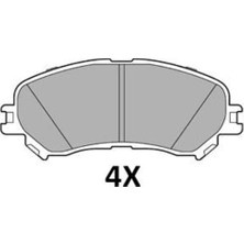 Mga 55668 Fren Balatası Ön Espace V Megane Iv Talisman 1.6 R9M MQ005728