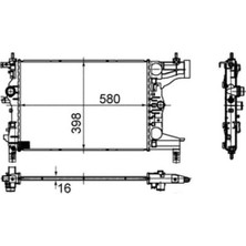 Mahle-Knecht-Behr CR945000S Kuhlmıttelkuhler Chevrolet Cruze 1300300