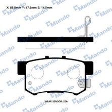 Mando RMPO04NS Fren Balatası Arka.japon Cıvıc(Es) Cıvıc(Ep. Eu Hb 01 05 Cıvıc(Fd. Fb) 06 16 Crv(Rd)
