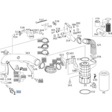 Mercedes A0045401345 Hava Filtre Müşürü Ym Mer Lkw A0045401345
