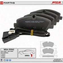 Mga 55562 Arka Fren Disk Balata Kablolu Custom V362 12 V363 13 22573FR
