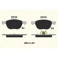 Kale Balata 23723A0000KD13 Fren Balatası Ön BPYK3323ZA9C 30683554 Bm Focus Kuga S60 Mazda 3 03>