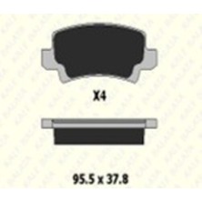 Kale Balata 23816A0000KD13 Fren Balatası Arka . 1.4:1.6:1.4 D4D Corolla E12 45445