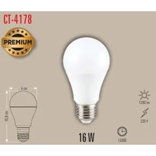 Cata CT-4178B 16W Premium LED Ampül E-27 Beyaz