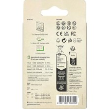 Gees Global Gp B441 USB Şarj Cihazı (Pilsiz Model) 4 Kanallı Hem Aa Hemde Aaa Şarjlı Piller Için