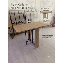 Woodiron Çok Amaçlı Mini Açılır Katlanır Kelebek Masa