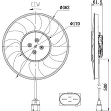 Nrf 47931 Audi A4 A5 Touareg Fan Motoru 8W0959455AD 8W0959455AD
