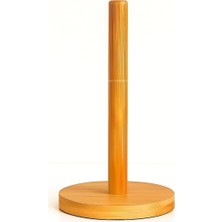 Gees Global Bambu Kağıt Havluluk Doğal Ahşap Mutfak Tezgahı Için Dikey Kağıt Havlu Standı Modern Şık Tasarım Dayanıklı Kolay Temizlenir Kaymaz Tabanlı Pratik Kağıt Havlu Tutucu Organizer (Yuvarlak)