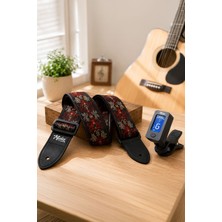 Midex Gsr-30 Özel Tasarım Desenli Gitar Omuz Askısı 90-145 cm Uzunluk