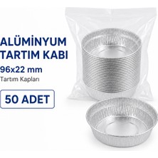 Labolist Alüminyum Tartım Kabı - 96X22 mm Tartım Kapları 50 Adet