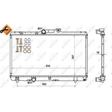 Nrf 507594 Toyota Corolla 93 00 AE101 111 M T Brazıng Su Radyatör 16400-15531