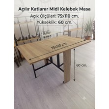 Woodiron Çok Amaçlı Midi Açılır Katlanır Kelebek Masa