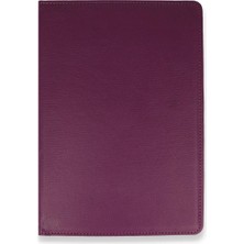 TeknoKapsül Samsung Galaxy T220 Tab A7 Lite 8.7 Kılıf 360 Tablet Deri Kılıf - Mürdüm