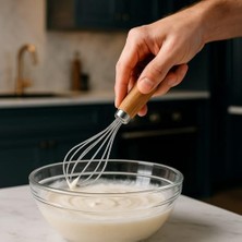 Gees Global Bambu Mutfak Çırpıcı, Kek Yumurta Çırpıcı, Paslanmaz Çelik, Ergonomik Sap, Dayanıklı, Çok Amaçlı, Ev Tipi, Profesyonel Kullanım, Kolay Temizlik, Şık Tasarım, Uzun Ömürlü, Hafif, Sağlam, Mini!