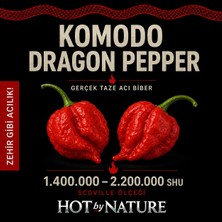 Hot By Nature KOMODO DRAGON PEPPER / 2.200.000 Scoville - Gerçek Taze Acı Biber