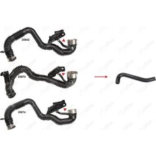 Nifea 25972 Turbo Borusu Plastik Hortumu Boru Harıc Nissan x Traıl Iıı 2.0 Dcı T32 16 144604BD1B