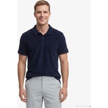 Nautica Erkek Lacivert Regular Fit Havlu Polo Yaka T-Shirt K65351T.4NV