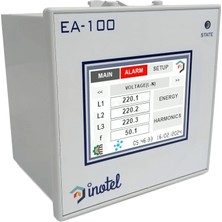 İnotel Inotel EA100R RS485 Modbus Rtu Haberleşmeli 3 Faz Dokunmatik Enerji Analizörü