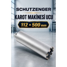 SCHUTZENGER 112X500 mm Elmas Karot Makinesi Delme Ucu Profesyonel Ustalar Için