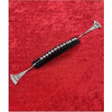 Albos Mücevherat 925 Ayar Büyük Boy 11 x 13 Full Gümüş Zaza Tespih 70 Gram Kafes Işçilikli Gümüş Tesbih