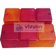 Vizyon Traktör Massey Ferguson 240-285 Traktör Arka Stop Lamba Camı ( 2 Adet )