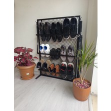 Woodiron Portatif Duvar Tipi Metal Ayakkabılık