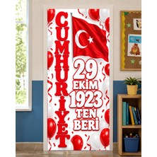 Promisebackdrop2 190X75CM Lastikli Okul Sınıfları Kapı Giydirme, 29 Ekim Cumhuriyet Bayramı, Kumaş Kapı Giydirme, Sınıf Kapısı, Okul Etkinlik Kapı Giydirme