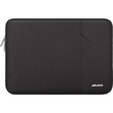 Mosiso 15-15.6 Inç Uyumlu Su Itici Cepli Siyah Laptop Kılıfı