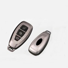 Eco Lounge Ford Focus ile Uyumlu Silikon Oto Anahtar Kabı Kılıfı Füme