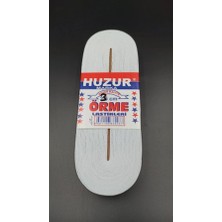 Eco Lounge Beyaz - 3cm Paça Lastik Yassı Geniş 10MT. BX40